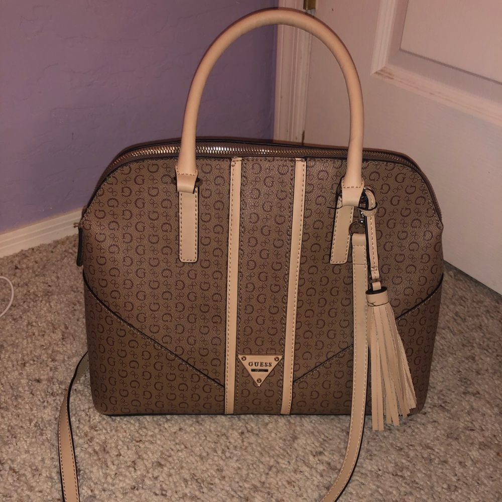 Guess tan/brown Handbag/Purse